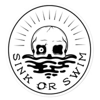 Image 1 of SINK OR SWIM STICKER