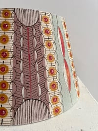 Image 3 of "Rosemary" - hand painted lampshade for a table lamp