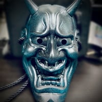 Image 1 of CUSTOM MASK - Hannya - Cobalt Blue