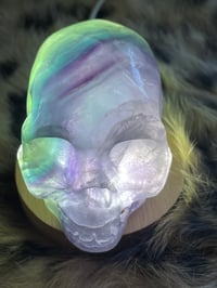 Image 13 of Rainbow Fluorite Crystal Skull #1965