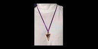 Image 2 of Butterfly Bush Rose Gold Triangle Pendant