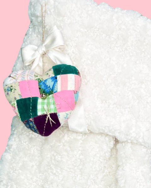 Image of My Heart To Yours Ornament Quilted Bow 2