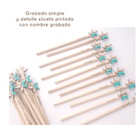 Image 2 of Lápices Madera Natural Grabado | Detalle Alumnos | Empresa