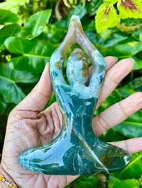 Image 2 of Moss Agate Yoga Goddess