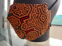 Shipibo-konibo handmade embroidered face mask