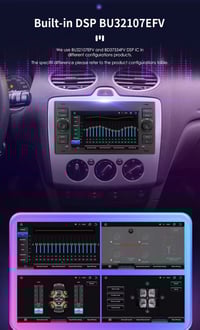 Image 6 of Android Headunit CarPlay Sat-Nav Ford Focus Fiesta Transit Kuga C/S-Max Galaxy Stereo Radio WIFI BT 