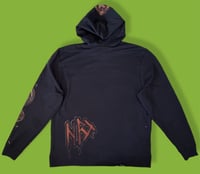 Image 2 of “YEAR OF THE SNAKE” BLEACH PAINTED PULLOVER HOODIE LARGE