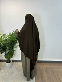 Image 5 of khaki jersey khimār