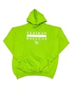YB Unisex Fleece Lime Green Pullover Hoodie 