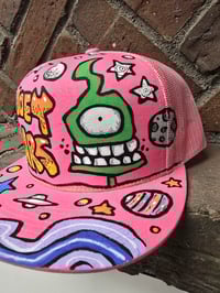 Image 5 of Hand Painted Hat 6 1/1 Flat Brim Hat