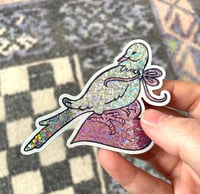 Image 1 of mourning dove glitter stickers