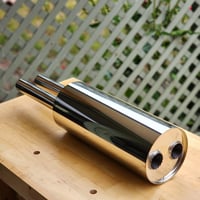 Image 1 of Twin in/out 43mm stainless muffler 