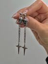 SKULL SPARKLE DROP EARRINGS 