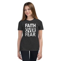Image 3 of Faith Over Fear Youth Premium Tee