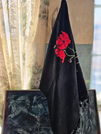 Image 3 of Black Original @hirbawi Keffiyeh- hand stitched embroidery Palestine 