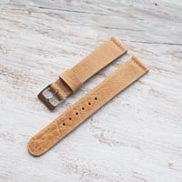 Image 4 of 18mm Chevre Strap In Honey