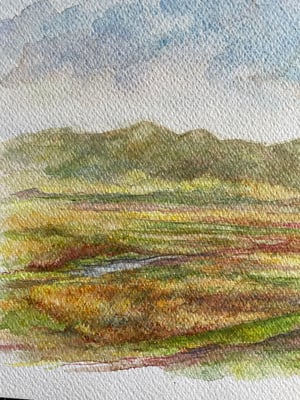 Image of VINTAGE DUTCH WATERCOLOR: PATHS & ROADS #1