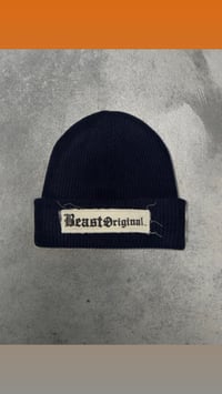 Image 2 of NAVY BEAST LOGO BEANIE