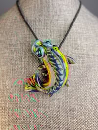 Image 13 of Dark Rainbow Koi Pendant