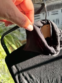 Image 2 of Black soft tee neck top