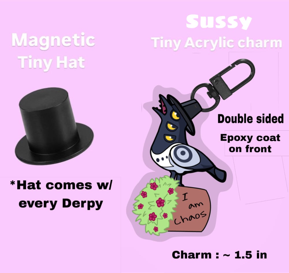 Image of Derpy Tiger Plushie Keychain