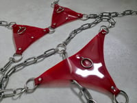 Image 3 of Red PVC Chain Set