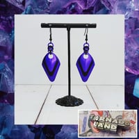 Image 1 of Purple Poison Serpent Scale Earrings