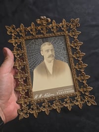 Image 1 of Statement - Victorian photocard With Preserved Web in antique frame a