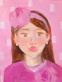 Pouty in Pink   9x12