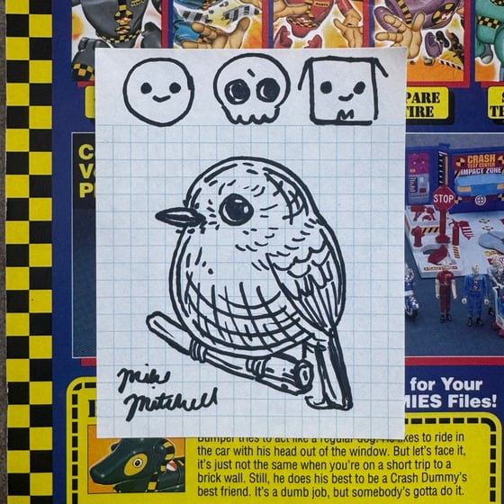 Image of Fat Bird Sharpie Sketch #42