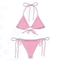 Image 3 of Cotton Candy Pink - All-over print recycled string bikini