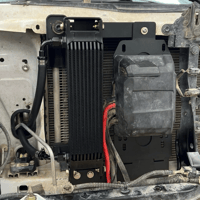 Power steering cooler x Winch relocation kit