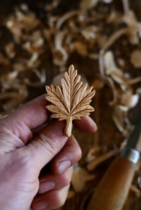 Image 2 of   Maple Leaf Pendant Necklace 