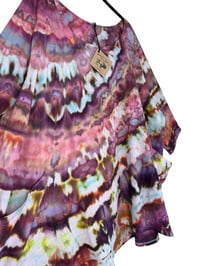 Image 5 of 2XL Cotton Woven Forager Top in Earthy Warm Agate Ice Dye