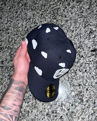 Image 3 of NAVY BLUE PARTLY CLOUDY MILWAUKEE BREWERS CUSTOM FITTED 