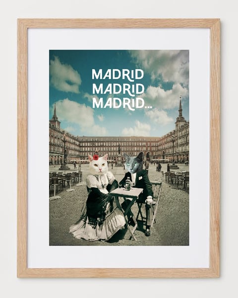 Image of Madrid, Madrid, Madrid. plaza Mayor, lámina.