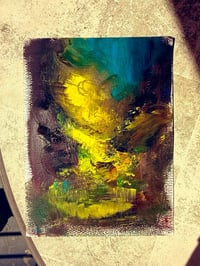 Image 2 of “I Feel So Hopeless” oil painting on paper 9 x 12 inches 