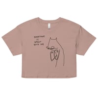 Image 3 of everyone is upset with me Women’s crop top