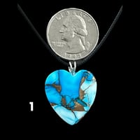 Image 2 of “Blue Dream” Heart Necklaces (#19)