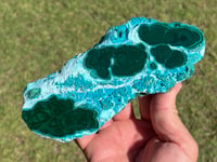 Image 1 of Malachite & Chrysocolla Polished Slab | Congo #2999