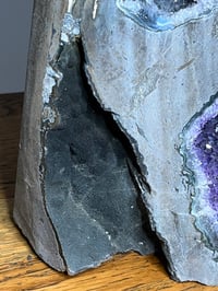 Image 6 of Amethyst Geode Cave With Natural Basalt Matrix #2557