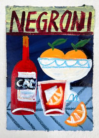 Negroni on claret and navy 