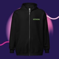 Image 1 of Unicorn Zombie heavy blend zip hoodie