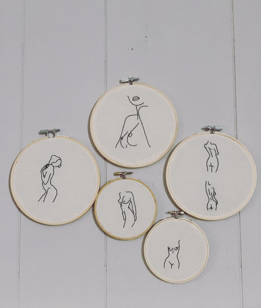 Image of Custom Embroidered Hooped Design 