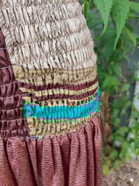 Image 2 of Zara Split Skirt- Jade Green and Brown