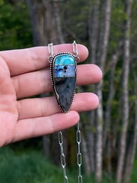 Image 5 of Turquoise/Moonstone/Labradorite Talisman