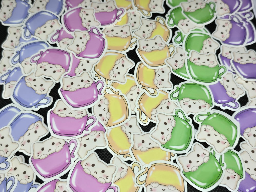 Image of Neko Latte Stickers