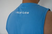 Image 2 of Essential Sleeveless Tee- Blue 
