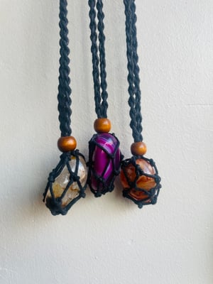 Image of Macrame changeable necklace 