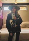 vintage hand knit wool SKULL cowichan sweater